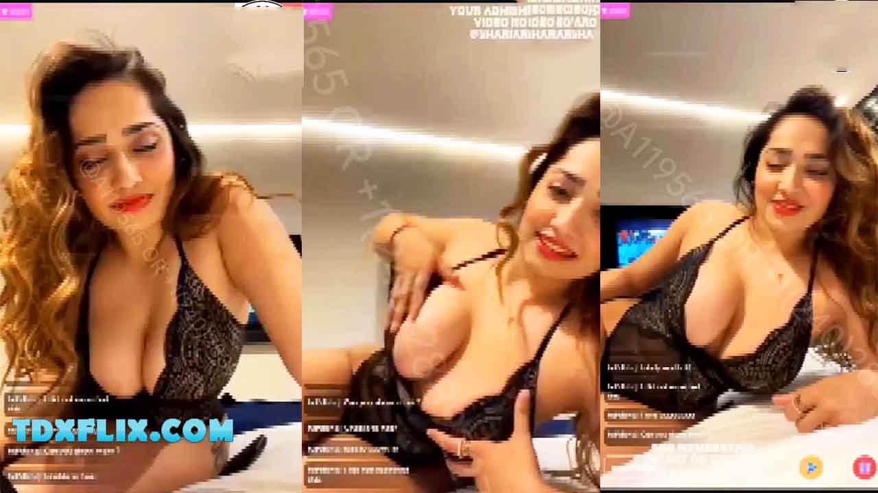 Aditi Mistry Boobs Show Nude Live Black Dress