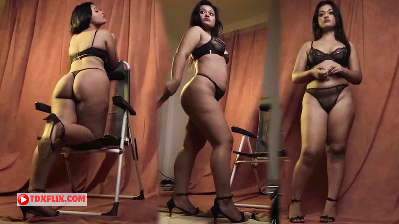 Model Diya Hot Sexy Black Lingerie BTS Video