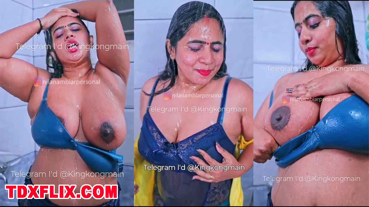 Nila Nambiar Nude Huge Boobs Show in Shower in Wet Dress